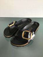 GRATIS VERZENDEN | BIRKENSTOCK Big Buckle zwarte slippers 36, Slippers, Verzenden, Zwart, Zo goed als nieuw
