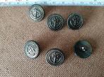 metalen knopen, anker, 6 stuks, brons kleur. ø 18 mm., Verzenden, Zo goed als nieuw, Knoop of Knopen