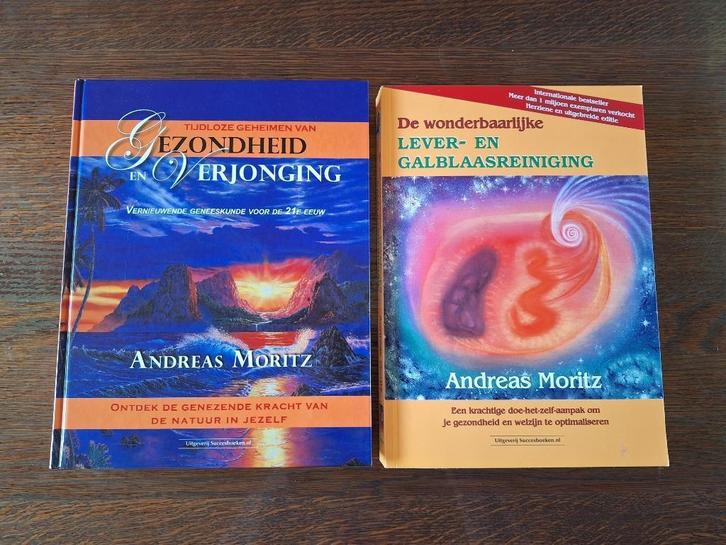 Andreas Moritz 2 boeken, Boeken, Esoterie en Spiritualiteit, Zo goed als nieuw, Overige typen, Spiritualiteit algemeen, Ophalen of Verzenden