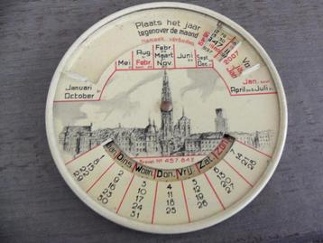 Antieke Blikken Kalender! Antwerpen 1849-2007! Zeldzaam!!! beschikbaar voor biedingen