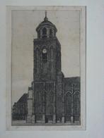 Lebuineskerk Deventer - onduidelijk gesigneerd, Ophalen of Verzenden