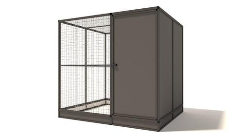 Aluminium voliere Yara 207 x 176 cm, Dieren en Toebehoren, Vogels | Hokken en Kooien, Nieuw, Volière, Aluminium, Ophalen of Verzenden