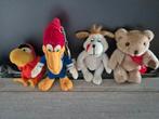 4 pluche beestjes, Ophalen of Verzenden, Zo goed als nieuw, Overige typen