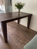 Massief eiken eettafel, salontafel en hoektafel, Ophalen, Gebruikt, 50 tot 100 cm, 75 cm of meer