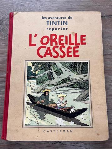 Origineel stripboek Kuifje L'Oreille Cassée Casterman 1937 beschikbaar voor biedingen