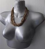 Manouk - ketting met buisjes en balletjes, Sieraden, Tassen en Uiterlijk, Kettingen, Overige materialen, Verstelbaar, Overige kleuren