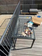 Tuintafel glas aluminium, Ophalen, Zo goed als nieuw