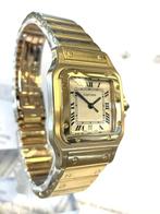 Santos de Cartier Galbee Large Model Ref 2003 Goud Full Set, Cartier, Polshorloge, Onbekend, Zo goed als nieuw