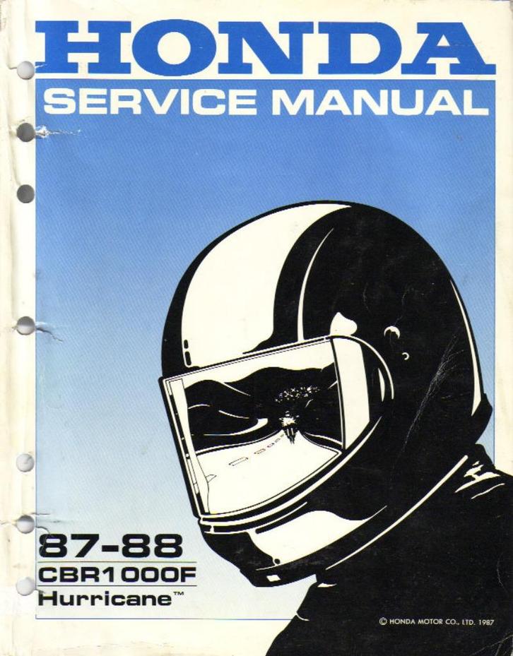 Honda CBR1000 F Hurricane service manual (4935z), Motoren, Handleidingen en Instructieboekjes, Honda, Ophalen of Verzenden