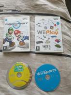 Mario Kart + Mario Tennis + Wii sport+ Wii Play, Vanaf 3 jaar, Sport, Ophalen of Verzenden, 3 spelers of meer