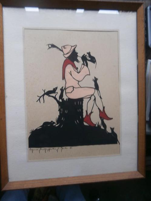 Knipkunst, Mooie Afb. Rattenvanger van Hamelen, Hobby en Vrije tijd, Knutselen, Gebruikt, Knutselwerk, Ophalen of Verzenden