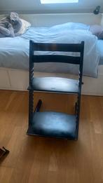 Mooie zwarte STOKKE TRIP TRAP stoel te koop, Kinderen en Baby's, Kinderstoelen, Ophalen of Verzenden, Zo goed als nieuw, Meegroeistoel