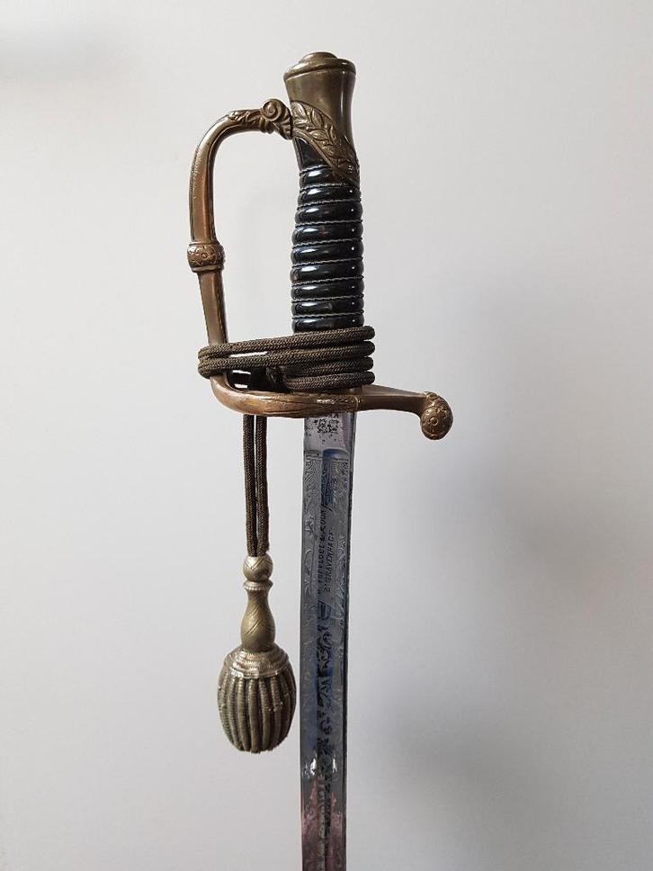 Fraai bewerkt Nederland sabel M1852 Regiment Jagers, Verzamelen, Militaria | Algemeen, Landmacht, Zwaard of Sabel, Nederland, Ophalen of Verzenden