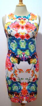 Opvallend leuk bloemen print jurkje! S, Overige kleuren, Verzenden, Zo goed als nieuw, Maat 36 (S)