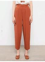 Linnen tapered broek roestoranje LCW maat XS / S, Verzenden, Oranje, Zo goed als nieuw, LCW