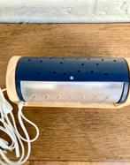 Ikea Tassa: wandlamp rollamp. Blauw, vintage jr. 90. Z.g.a.n, Ophalen of Verzenden, Zo goed als nieuw, Metaal, Scandinavisch vintage