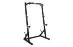 Complete home gym set –Powertec Half Rack+140kg+ halterstang, Ophalen, Benen, Krachtstation, Zo goed als nieuw