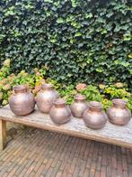 Koperen vazen set - 2 Groot & 4 Klein, Huis en Inrichting, Woonaccessoires | Vazen, Ophalen of Verzenden, Zo goed als nieuw, Overige materialen