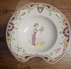 Mooi bord met kappersvoorstelling, 21cm, Ophalen