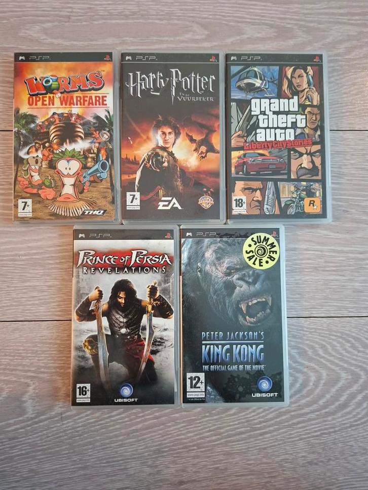 PSP Games - Worms, Harry Potter, GTA, Prince of Persia..., Spelcomputers en Games, Games | Sony PlayStation Portable, Gebruikt