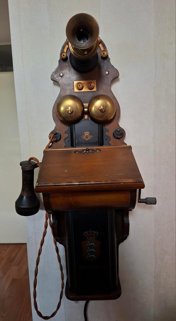 Antieke Wandtelefoon - Prachtig Decoratiestuk, Antiek en Kunst, Ophalen of Verzenden