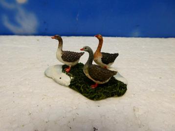 luville Geese ganzen kerstdorp scenery figurines accessoires beschikbaar voor biedingen