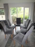 eetkamer stoelen, Huis en Inrichting, Stoelen, Ophalen, Hout, Gebruikt, Grijs