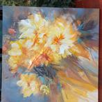 Wilfred ,abstracte kunst, bloemenmotief,, Antiek en Kunst, Ophalen of Verzenden