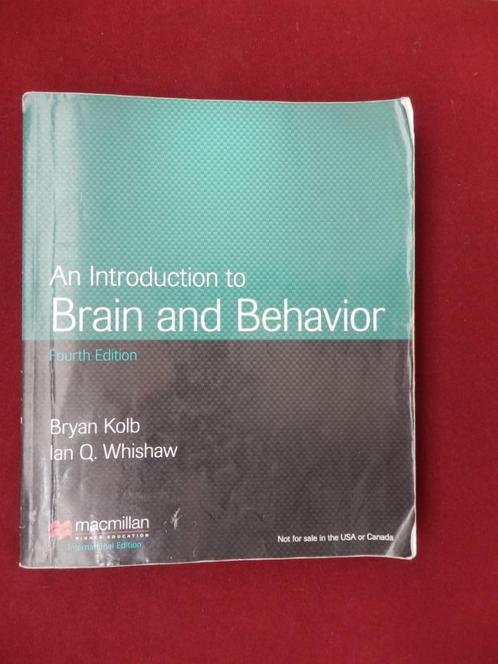 An Introduction tot Brain and Behavior/Kolb& Whishaw, Boeken, Psychologie, Gelezen, Ophalen of Verzenden