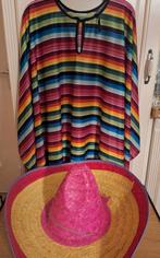 Mexicaanse poncho met sombrero, Ophalen of Verzenden, Overige maten