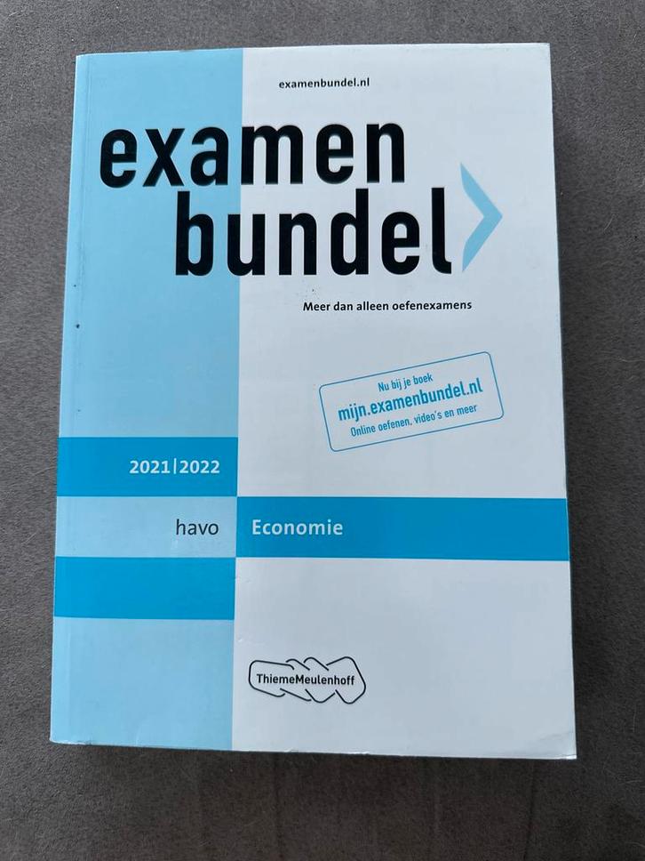 Examenbundel Economie HAVO 2021/2022, Boeken, Schoolboeken, Zo goed als nieuw, Economie, HAVO, Ophalen of Verzenden