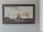 Olieverfschilderij zeilschepen, Ophalen