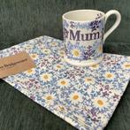 Emma Bridgewater- servies- BLUE DAISY- Mug+ TeaTowel- Nieuw!, Nieuw, Ophalen of Verzenden, Overige stijlen, Kop(pen) en/of Schotel(s)