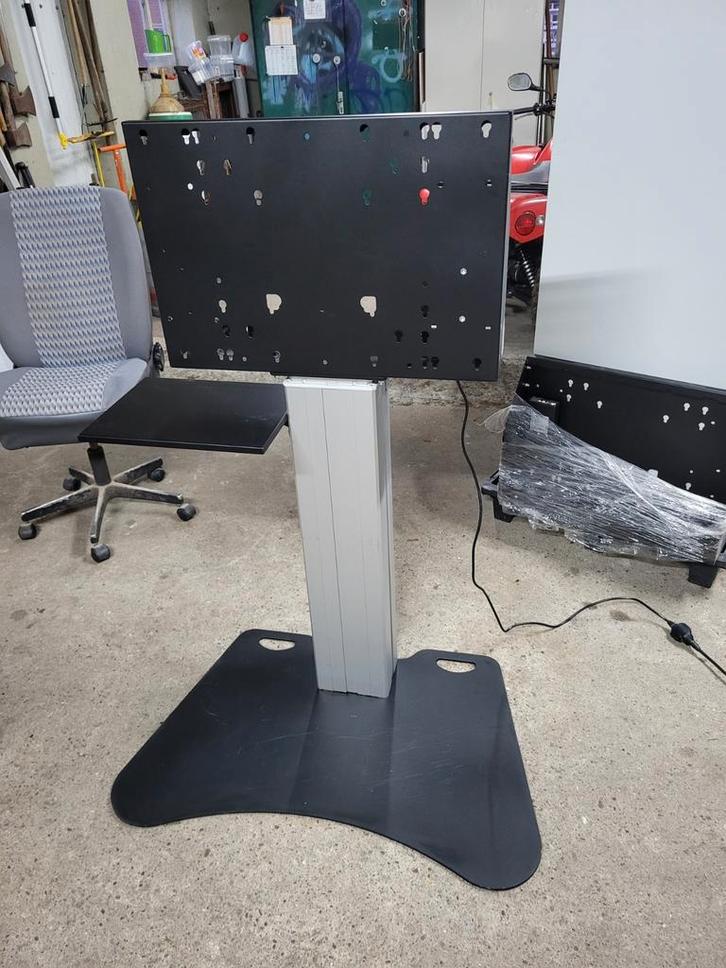 Linak TV Televisie Monitor Standaard met Plateau, Audio, Tv en Foto, Televisiebeugels, Gebruikt, Ophalen of Verzenden