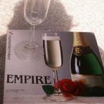 6 champagne glazen nieuw in doos Royal Leerdam Empire, Huis en Inrichting, Keuken | Servies, Glas of Glazen, Nieuw, Ophalen of Verzenden