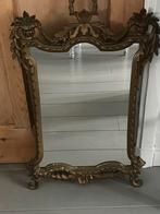 Brocante gouden spiegel 75x46 cm Ophalen., Ophalen