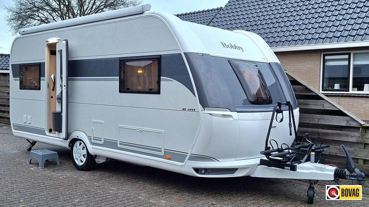 Hobby De Luxe 540 UL Mover, Thule Lfl, Fietsdr, Caravans en Kamperen, Caravans, Bedrijf, tot en met 4, 1250 - 1500 kg, Rondzit