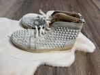 Christian Louboutin Louis Spikes Sneakers – Wit Leer, Ophalen of Verzenden, Gedragen, Wit, Christian Louboutin