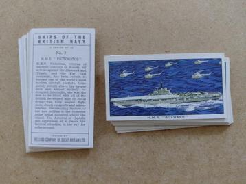 Ships of the British Navy complete set 16 trade cards 1962 beschikbaar voor biedingen