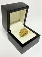 Brede 18 Karaat Gouden Schakel Ring - 6,7 g / 1 cm, Sieraden, Tassen en Uiterlijk, Goud, 18 tot 19, Goud, Ophalen of Verzenden