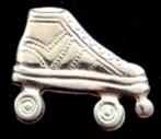 Rolschaats pin- zilverkleur, Verzenden, Nieuw, Transport, Speldje of Pin