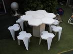 Seventies tuin set hexagoon retro jaren 70 design 1970s, Tuin en Terras, Kunststof, Gebruikt, 6 zitplaatsen, ?
