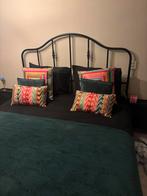 Bed, Huis en Inrichting, Ophalen, Zwart, Tweepersoons, 140 cm