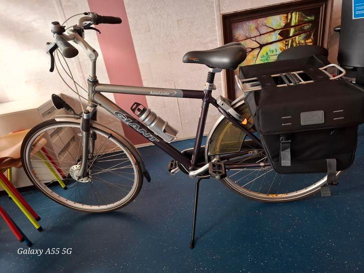 Giant Adelaide Herenfiets met Tassen, Fietsen en Brommers, Fietsen | Heren | Herenfietsen, Gebruikt, Giant, Ophalen