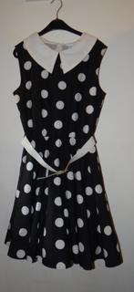Leuke zwart/witte polkadot ROCK & ROLL/ROCKABILLY jurk, Kleding | Dames, Carnavalskleding en Feestkleding, Ophalen, Carnaval, Maat 42/44 (L)