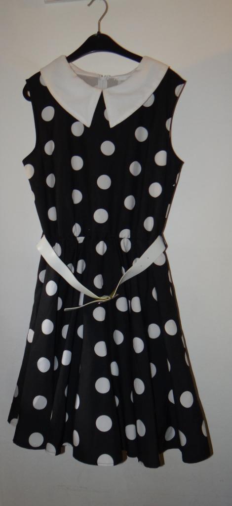 Leuke zwart/witte polkadot ROCK & ROLL/ROCKABILLY jurk, Kleding | Dames, Carnavalskleding en Feestkleding, Gedragen, Kleding, Carnaval