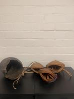 Houten bak en drie kamelenbellen afrikaans, Antiek en Kunst, Ophalen