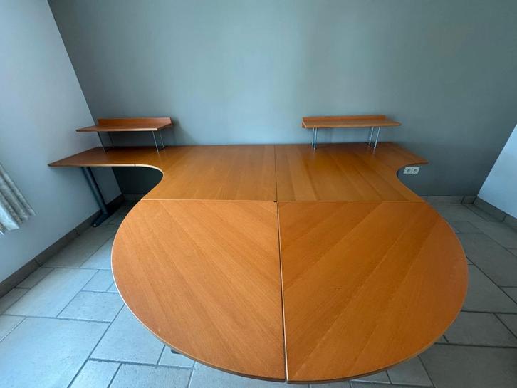 2 stuks Ikea Galant bureau's met accessoires, Huis en Inrichting, Bureaus, Gebruikt, Bureau, Ophalen