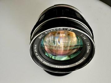 Minolta MC Rokkor-PF 1:1.4 /58mm beschikbaar voor biedingen