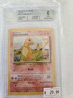 Charmander 1999 - Beckett Graded 6, Hobby en Vrije tijd, Verzamelkaartspellen | Pokémon, Ophalen of Verzenden, Gebruikt, Losse kaart